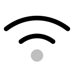 Wifi Twowave SVG Icon
